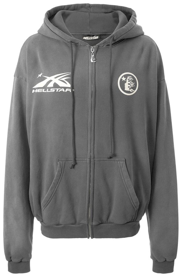 Buy Hellstar Hs Logo Zip-Up 'Grey'