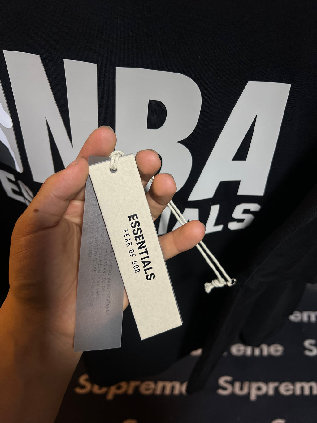Fear of God Essentials NBA Tee Black