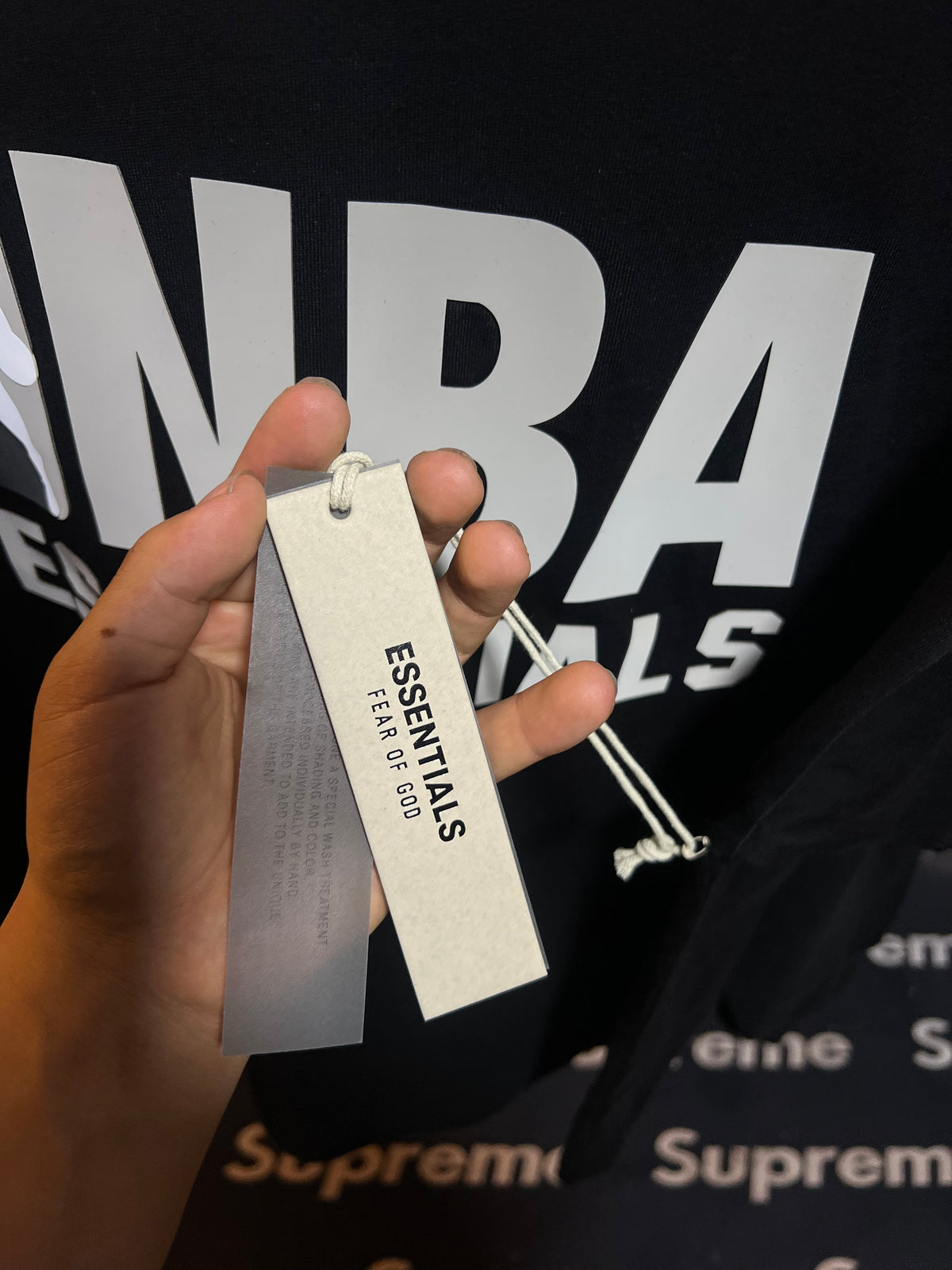 Fear of God Essentials NBA Tee Black