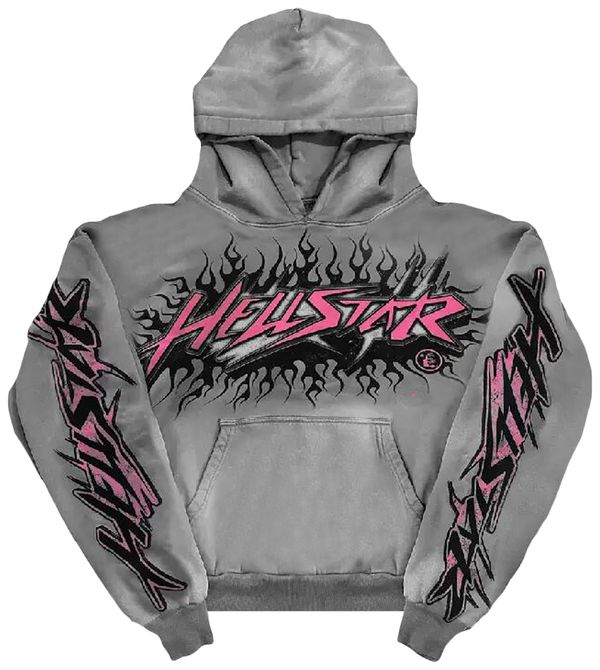Hoodie Hellstar Future Flame en gris
