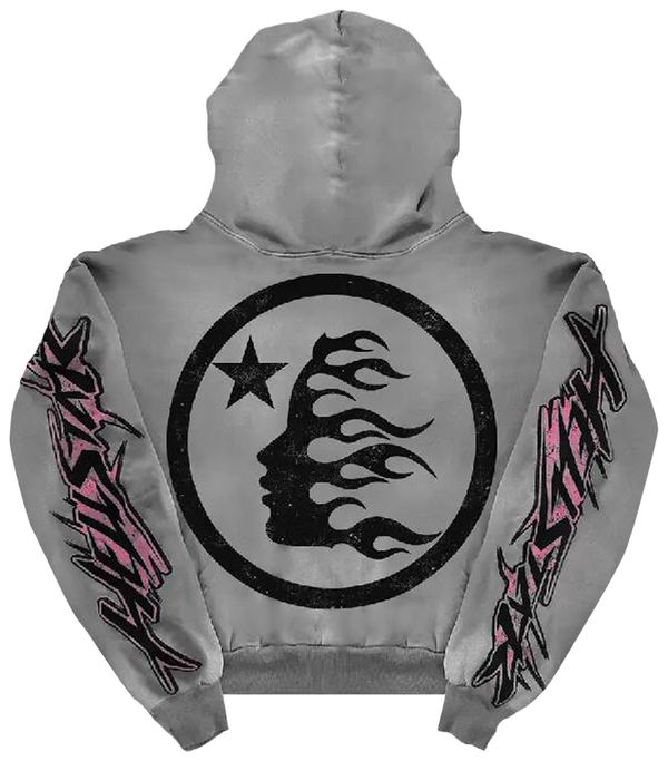 Hoodie Hellstar Future Flame en gris