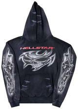 Buy Hellstar Airbrushed Skull Hoodie 'Black'