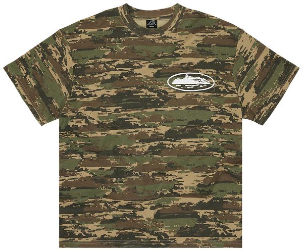 Corteiz Island Puff Print Tee Digi Camo