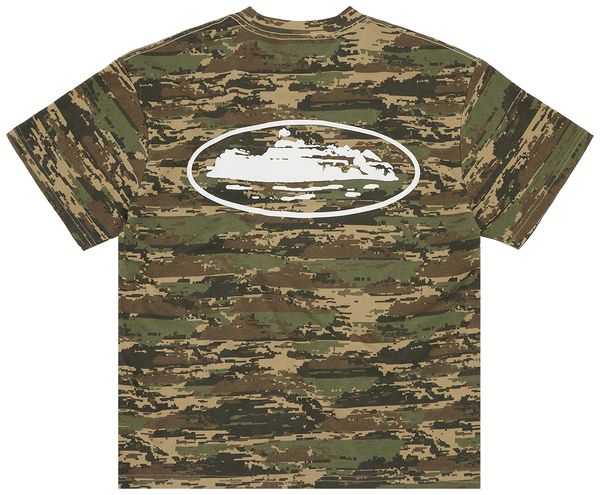 Corteiz Island Puff Print Tee Digi Camo