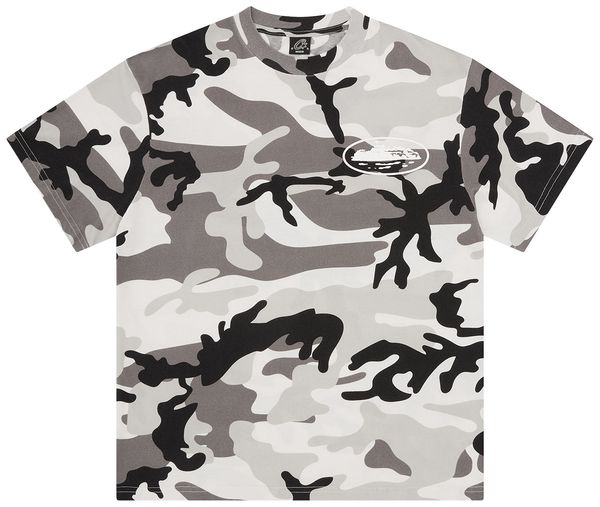 Corteiz Island Puff Print Tee Arctic Camo