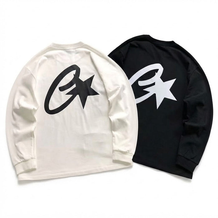 Corteiz C Starz Waffle Manga Larga Negro