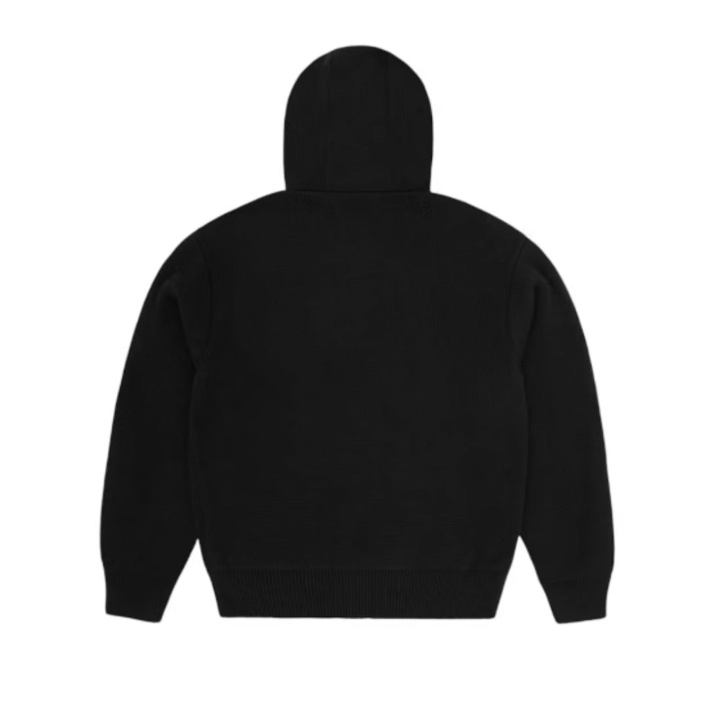 Corteiz 3M College Knit Zip Hoodie Black