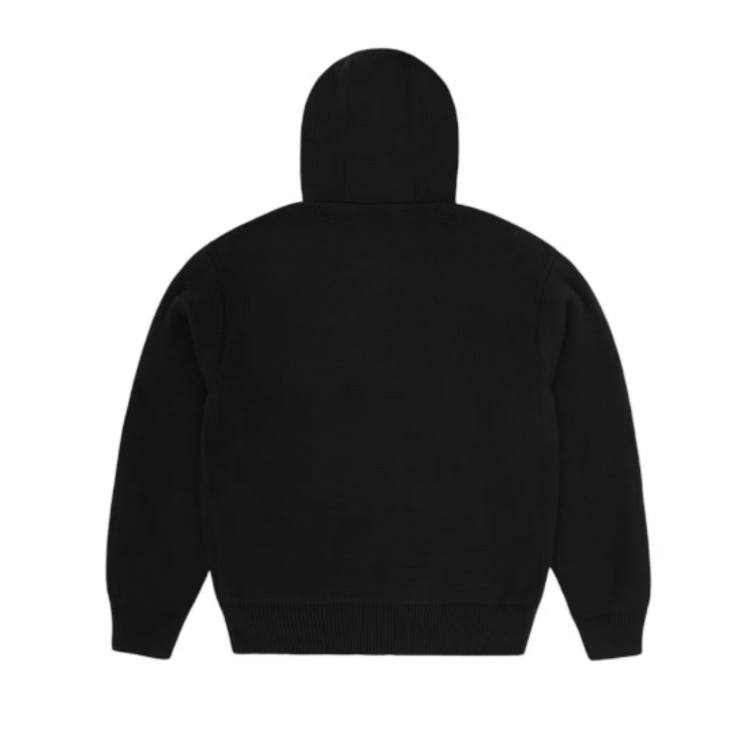 Corteiz 3M College Knit Zip Hoodie Black