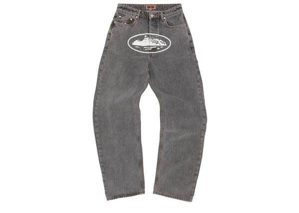 Buy Corteiz Island Baggy Jeans 'Light Grey'