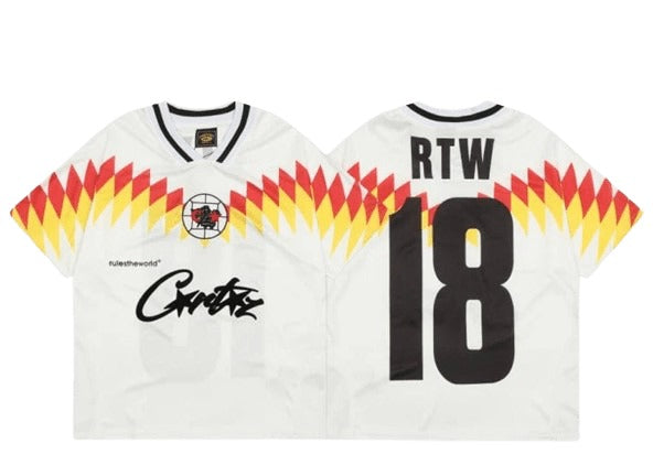 Corteiz Club RTW Football Jersey Tee White