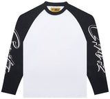 Corteiz Allstarz Raglan L/S Tee White/Black