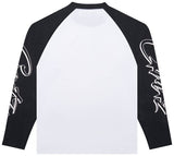Corteiz Allstarz Raglan L/S Tee White/Black