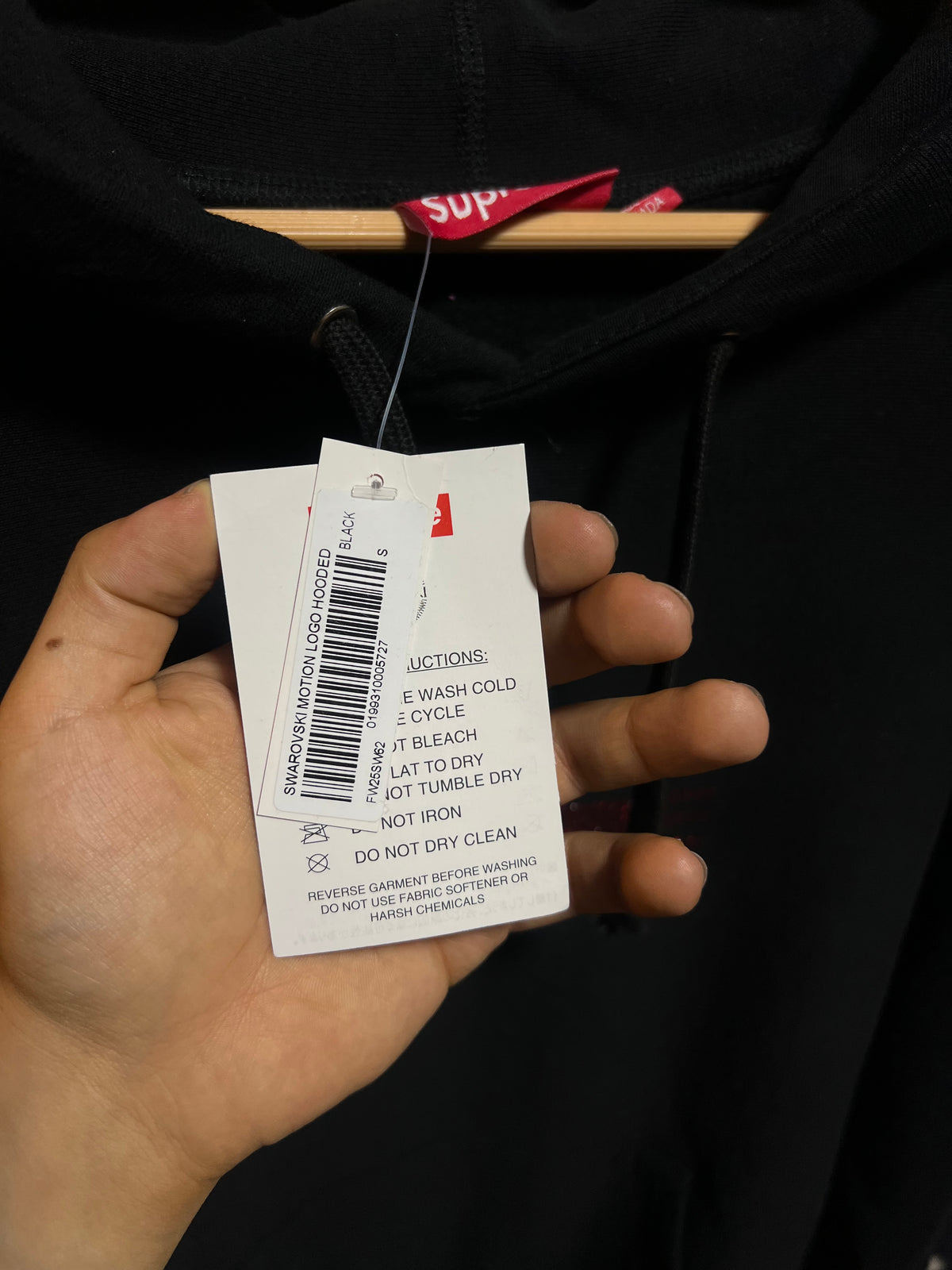 Supreme Swarovski Motion Logo Hoodie