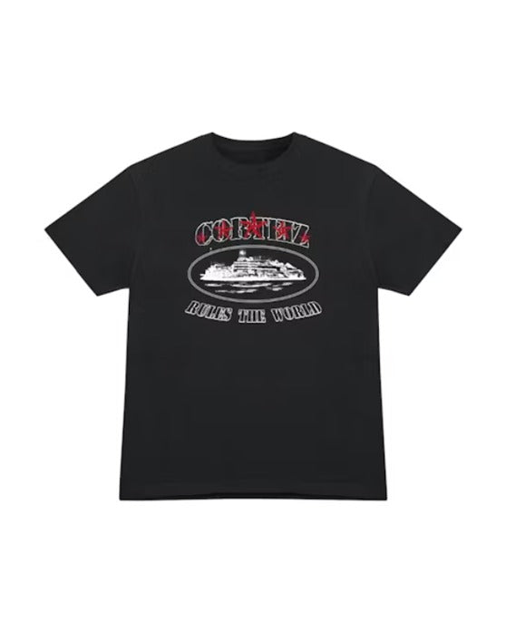 Camiseta Corteiz 5 Starz Alcatraz Negro