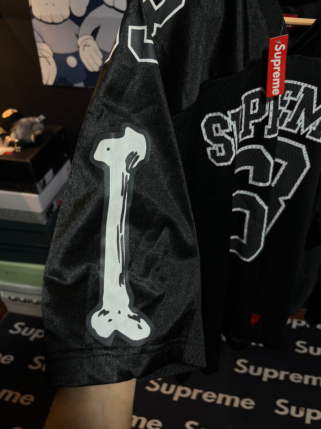 Supreme Playera Stadium Bones Football Black
