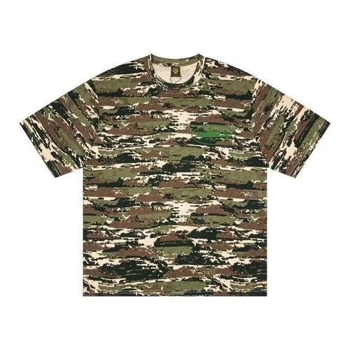 Corteiz Island Puff Print Tee Olive