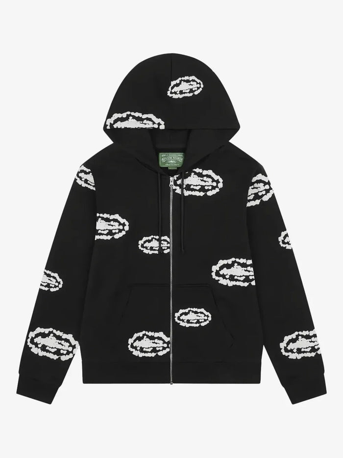 Denim Tears x Corteiz Cotton Wreath Zip Hoodie