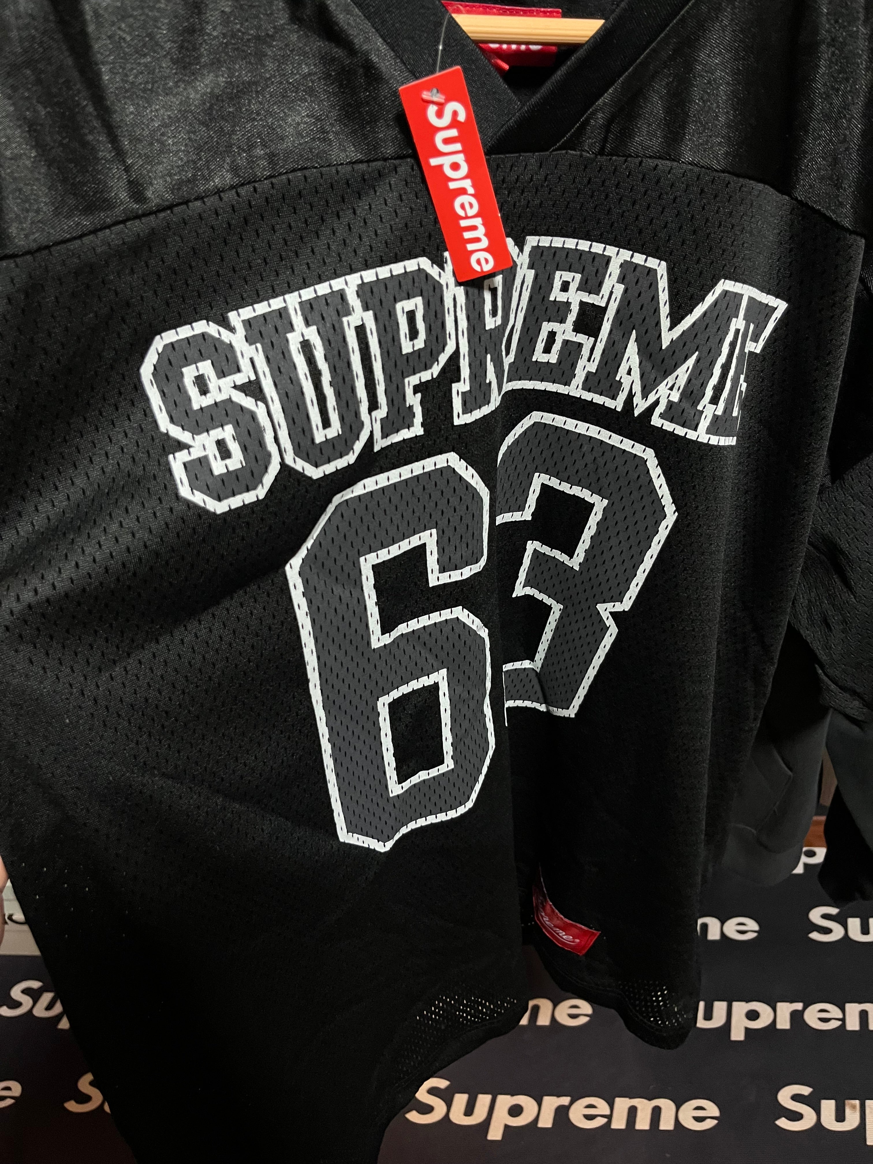 Supreme Playera Stadium Bones Football Black