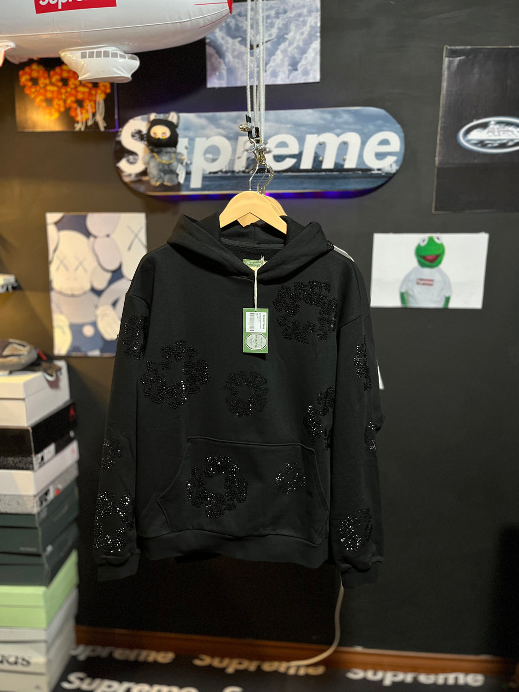 Denim Tears Black on Black Swarovsky