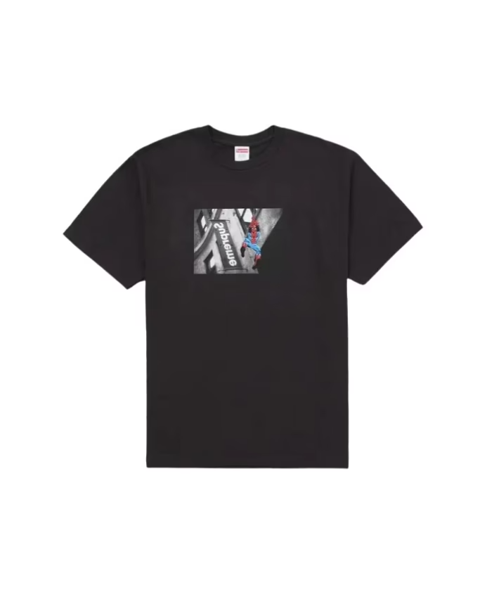 Polo Unisex Supreme Spider-Man Tee Black