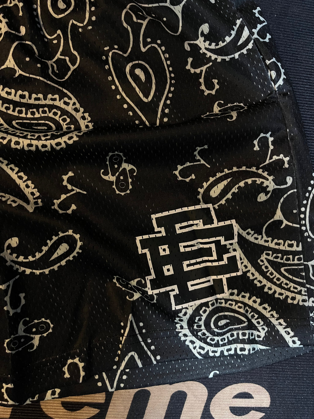 Eric Emanuel Short Black Paisley