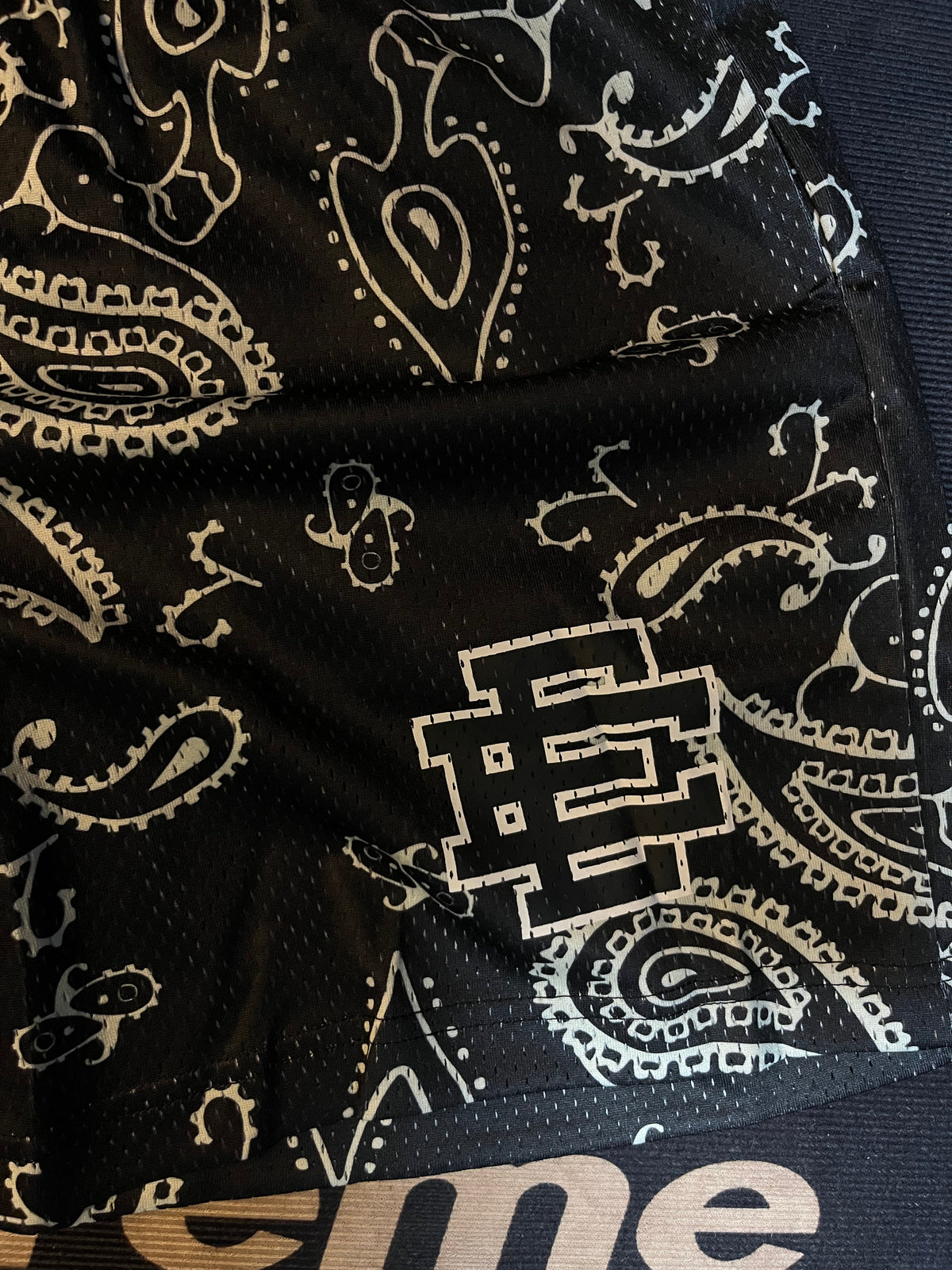 Eric Emanuel Short Black Paisley