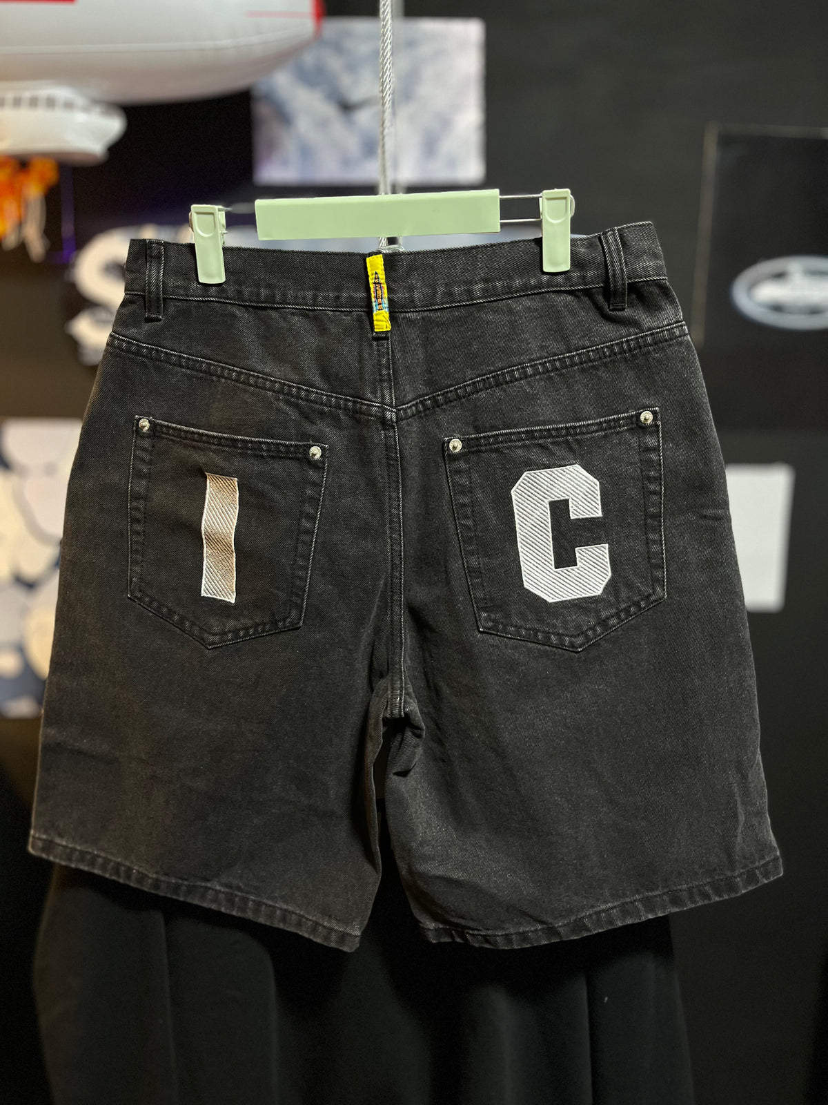 Icecream Dog Jean Fit Shorts Black