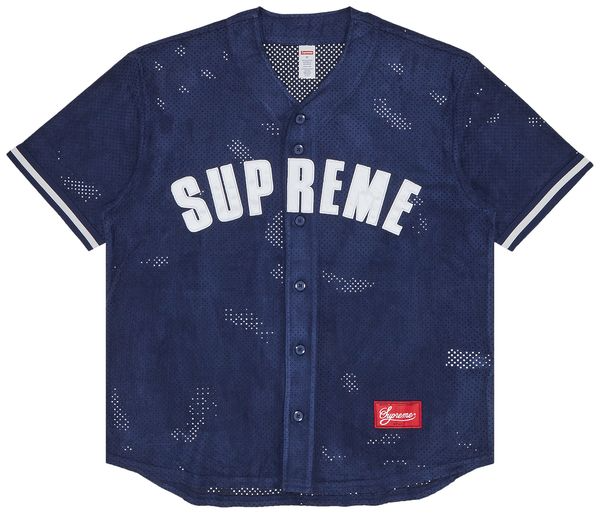 Buy Supreme Ultrasuede Mesh Baseball Jersey