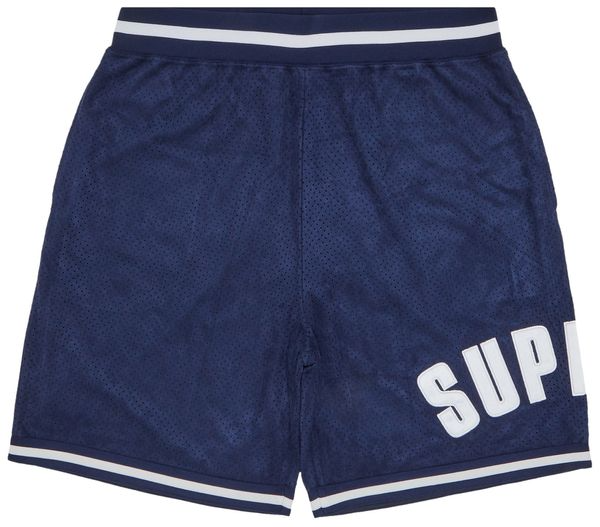 Supreme Ultrasuede Mesh Short 'Navy'