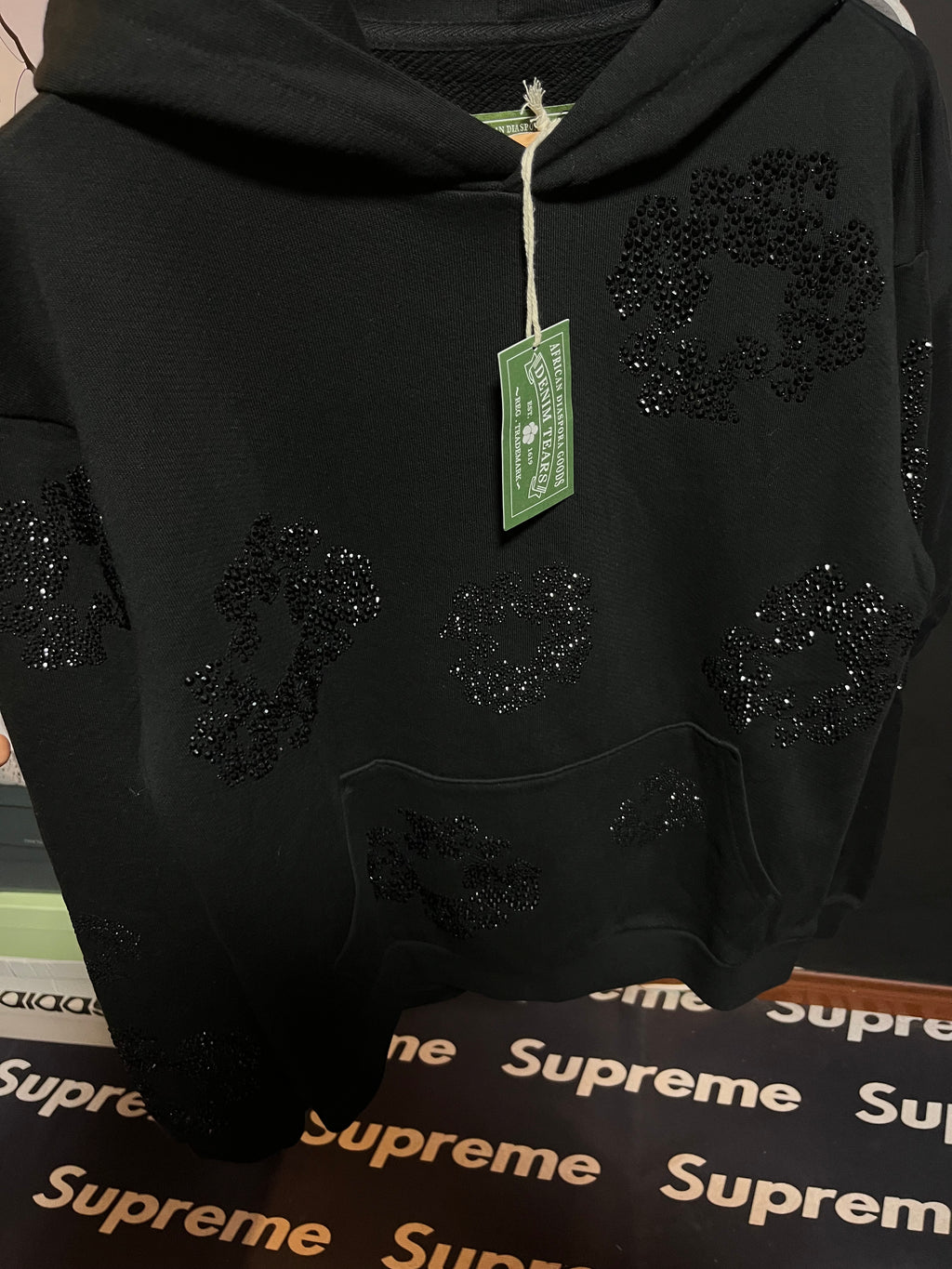 Denim Tears Black on Black Swarovsky