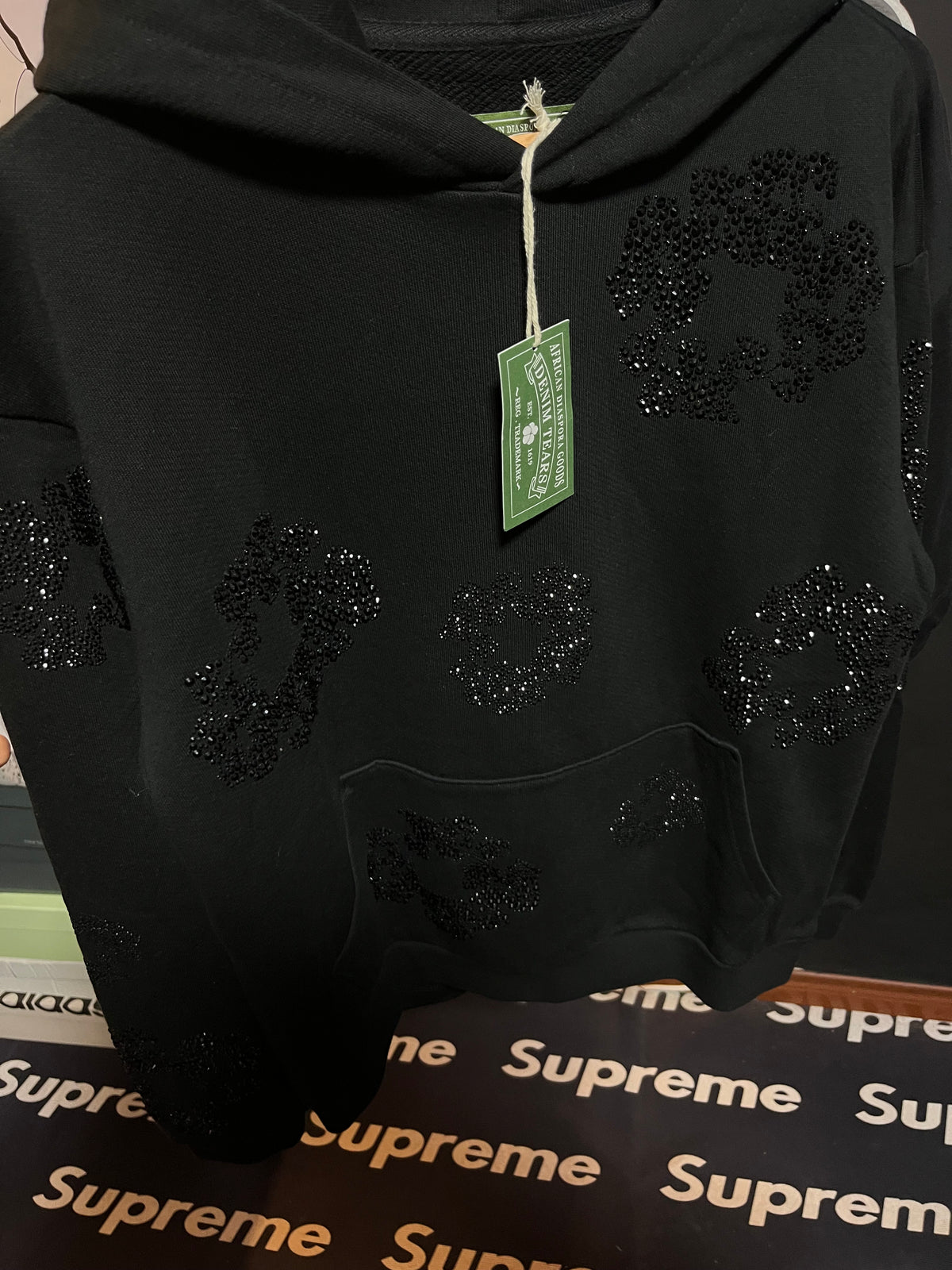 Denim Tears Black on Black Swarovsky
