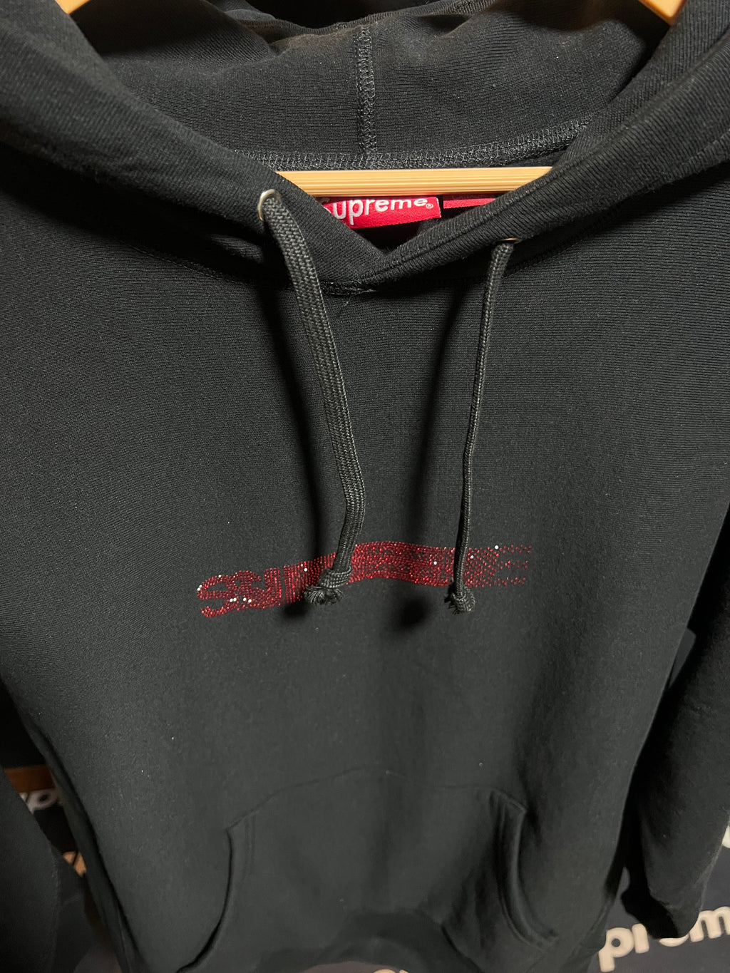 Supreme Swarovski Motion Logo Hoodie