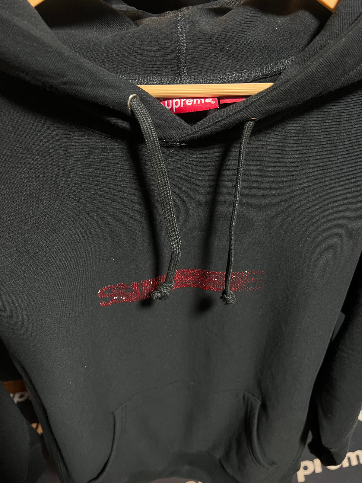 Supreme Swarovski Motion Logo Hoodie