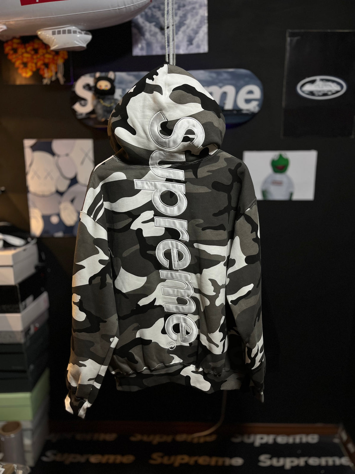 Supreme Satin Applique Hoodie Snow Camo (SS26) – Takeoff ...