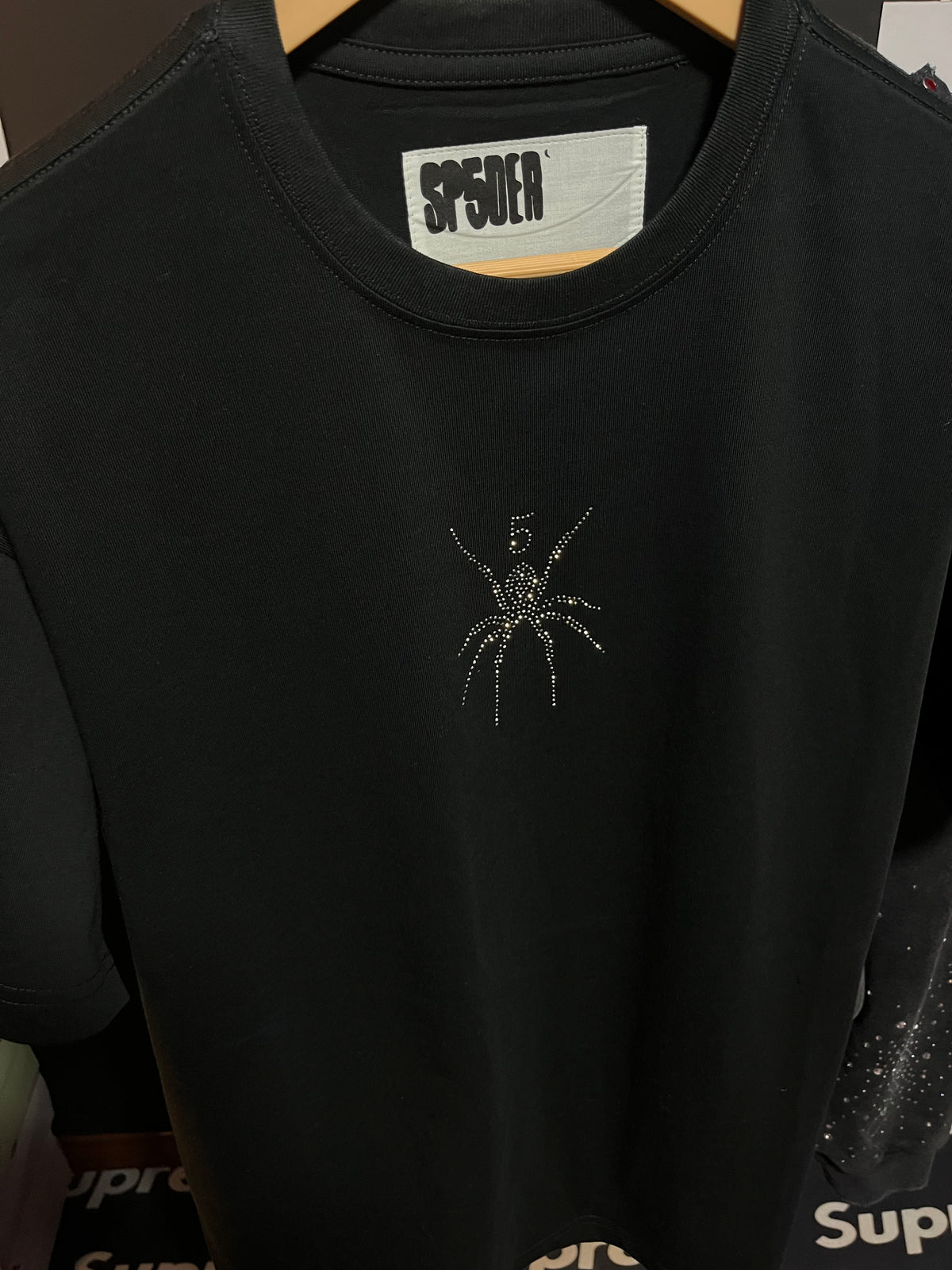 Camiseta Sp5der TM Rhinestone