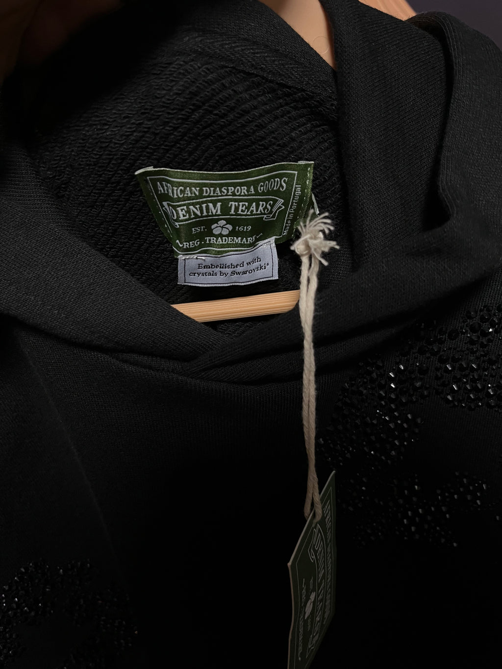 Denim Tears Black on Black Swarovsky