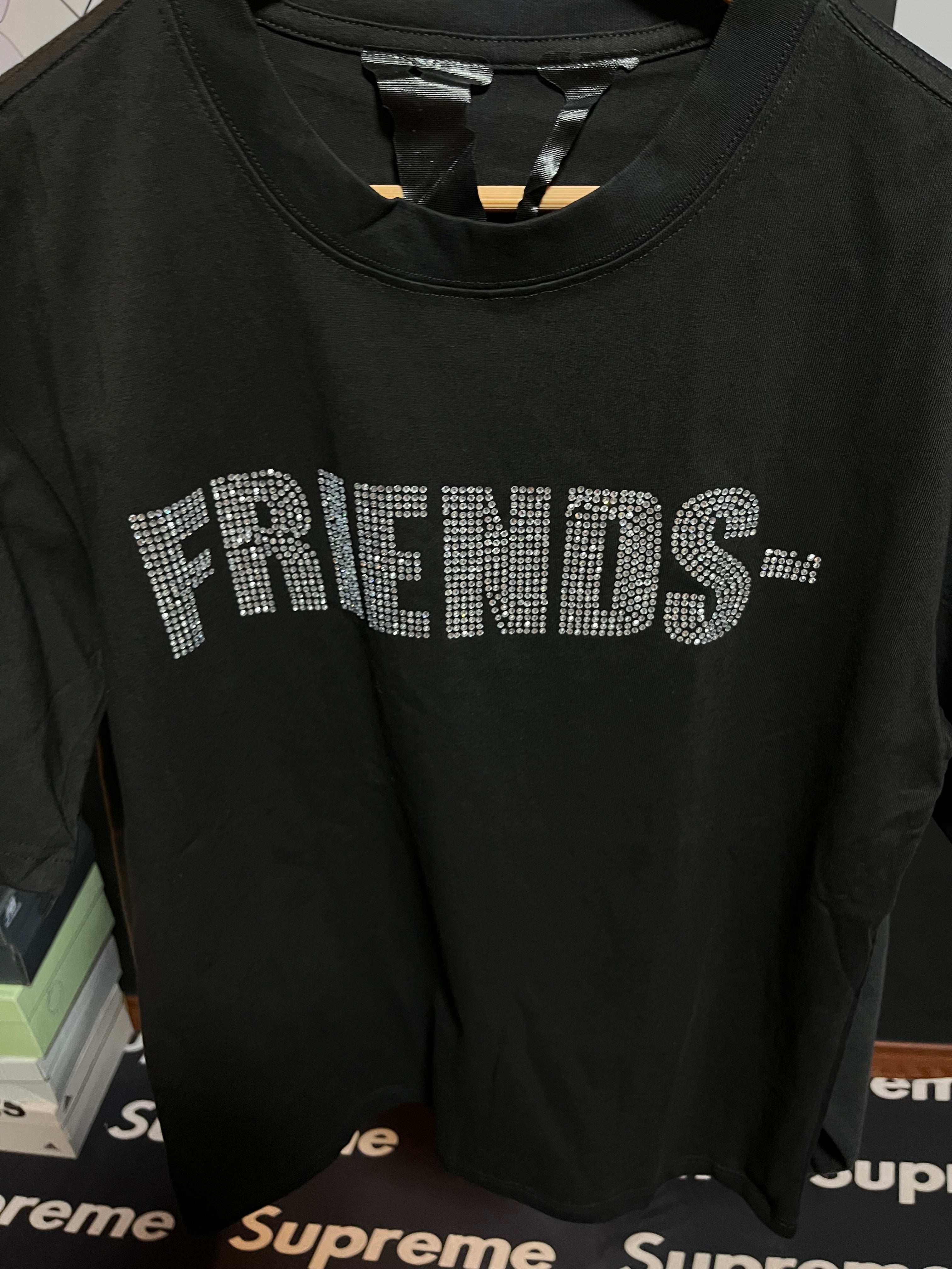 Vlone DS vlone Rhinestone friends tee