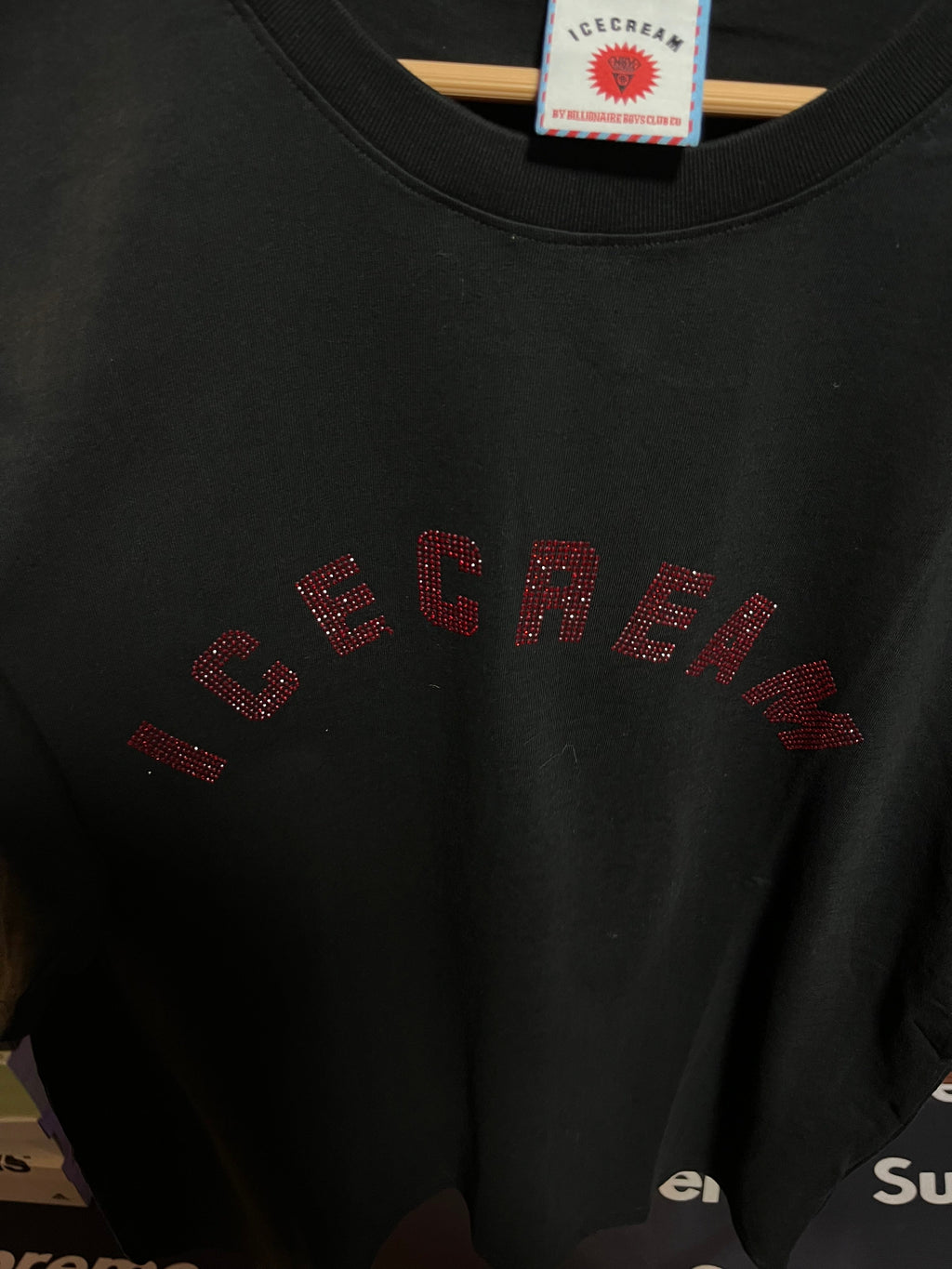 Ice Cream Rhinestones Red