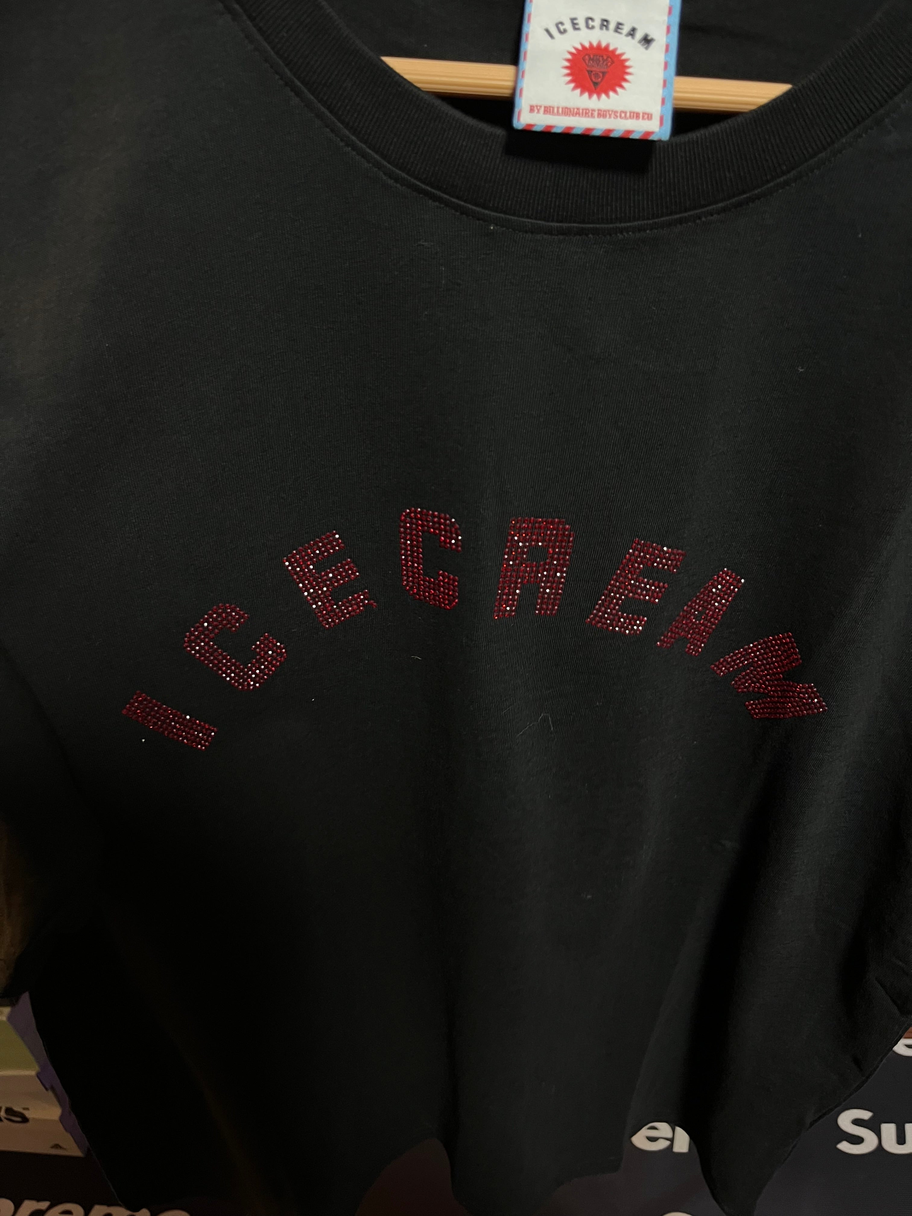 Ice Cream Rhinestones Red