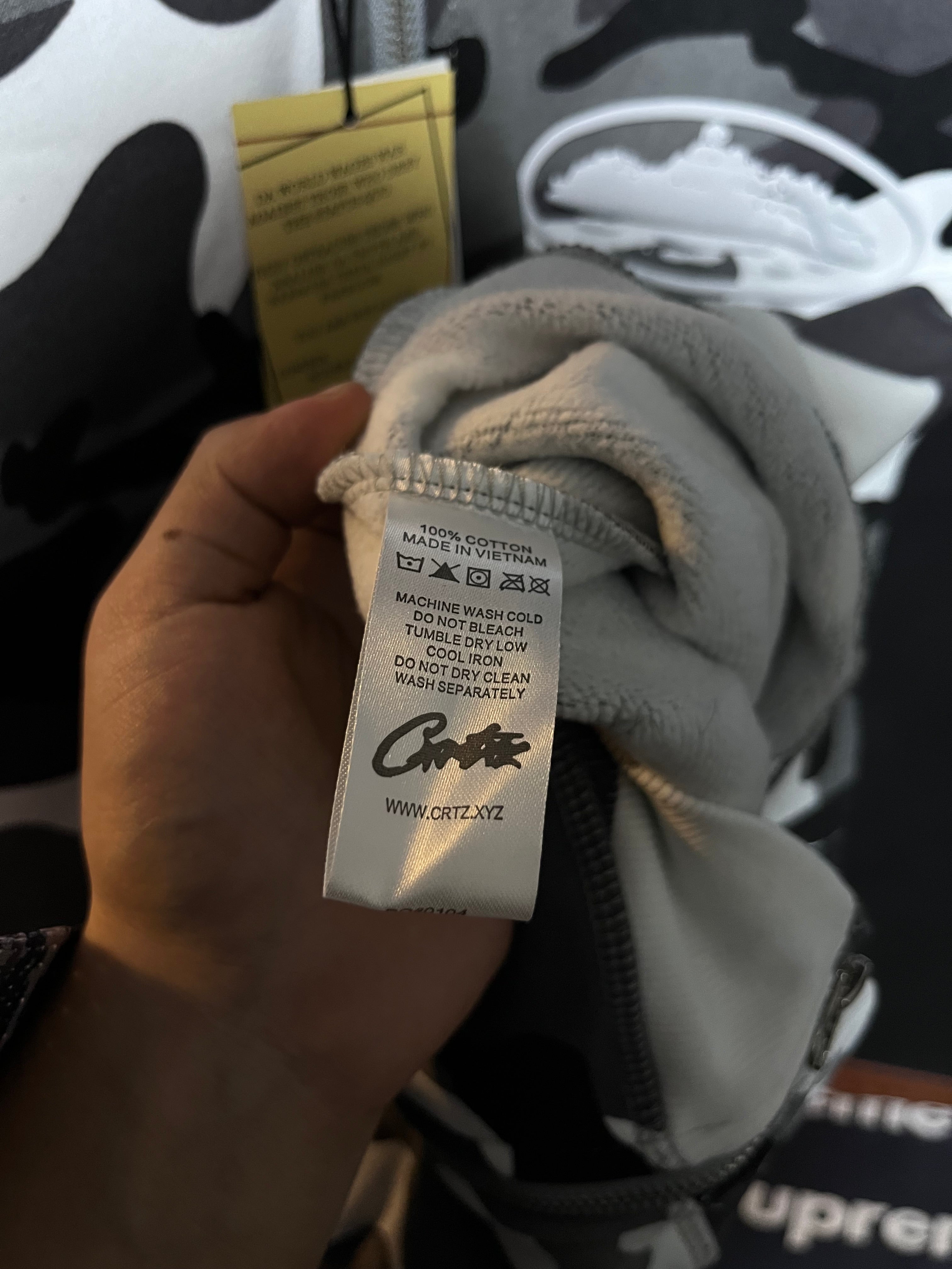 Hoodie Corteiz Island Puff Print Zip (Artic Camo)