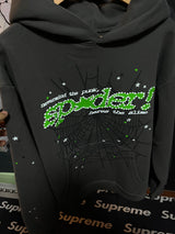 Sp5der Punk V2 Hoodie Slate Grey Hombre