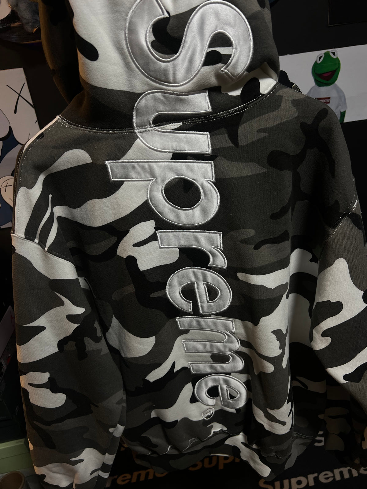 Supreme Satin Applique Hoodie Snow Camo (SS26) – Takeoff ...