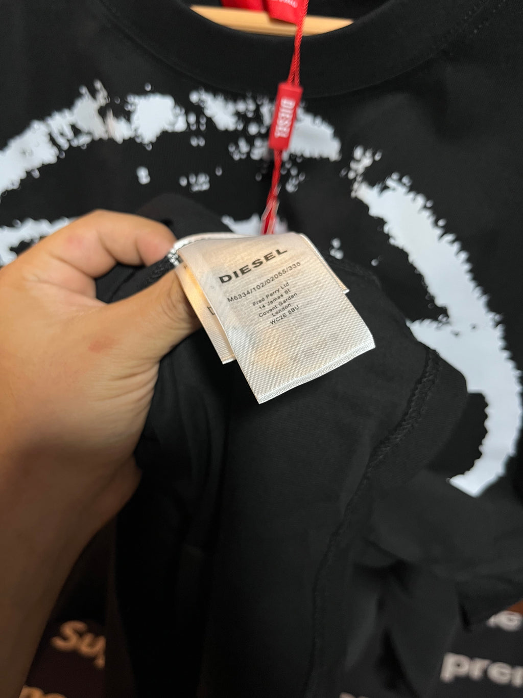 Diesel Kids Playera Con Logo Estampado