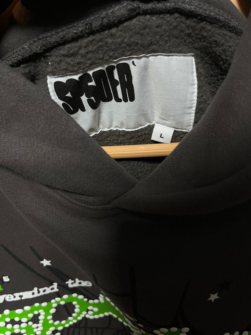 Sp5der Punk V2 Hoodie Slate Grey Hombre