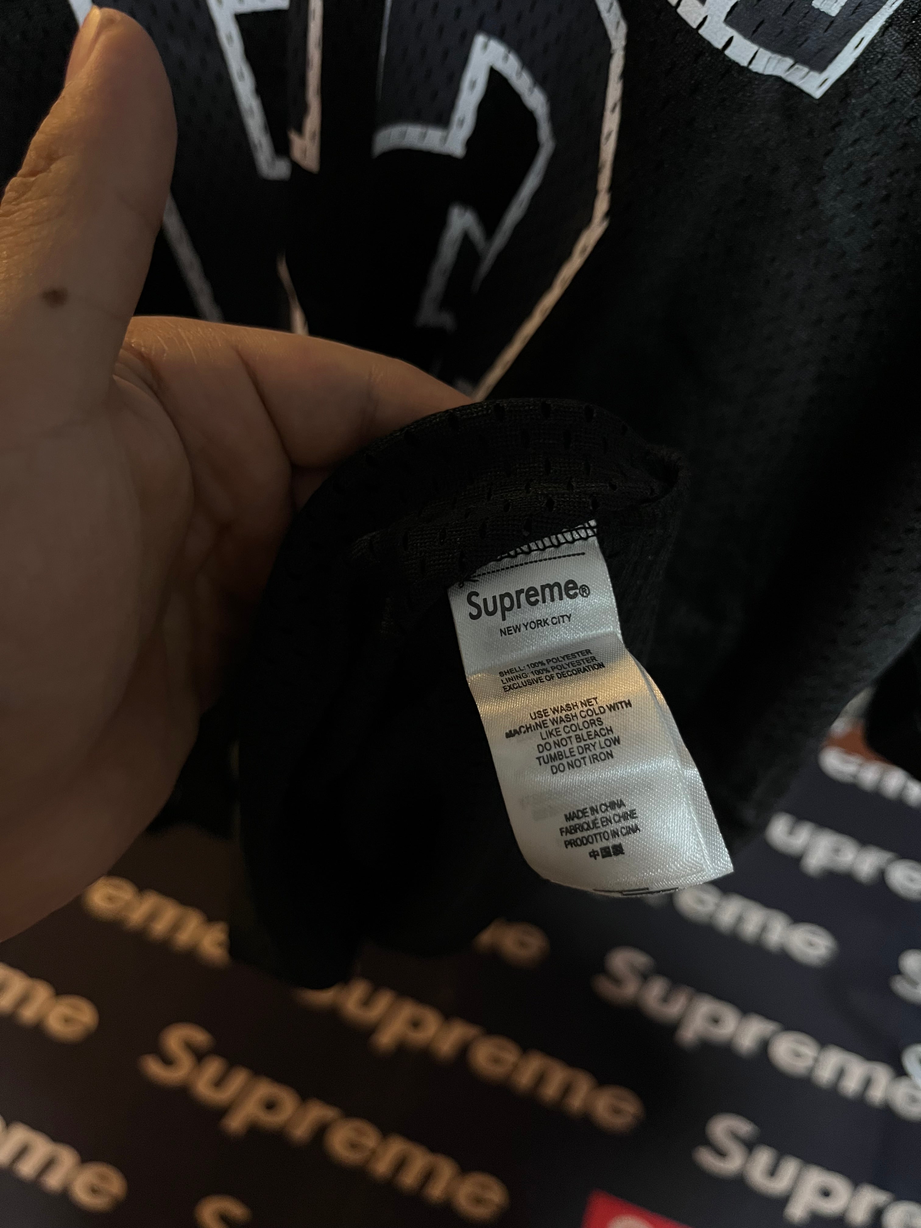 Supreme Playera Stadium Bones Football Black