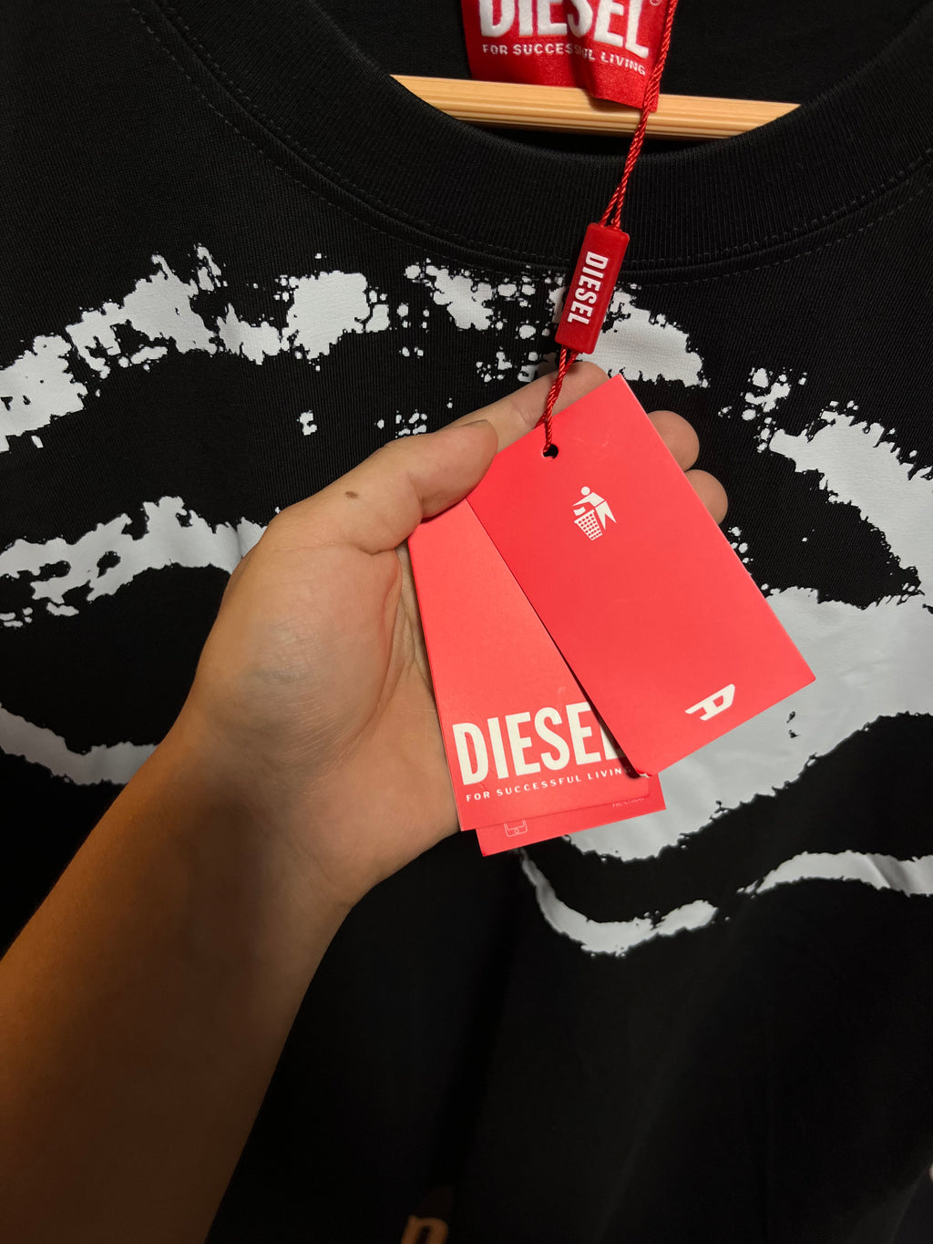 Diesel Kids Playera Con Logo Estampado