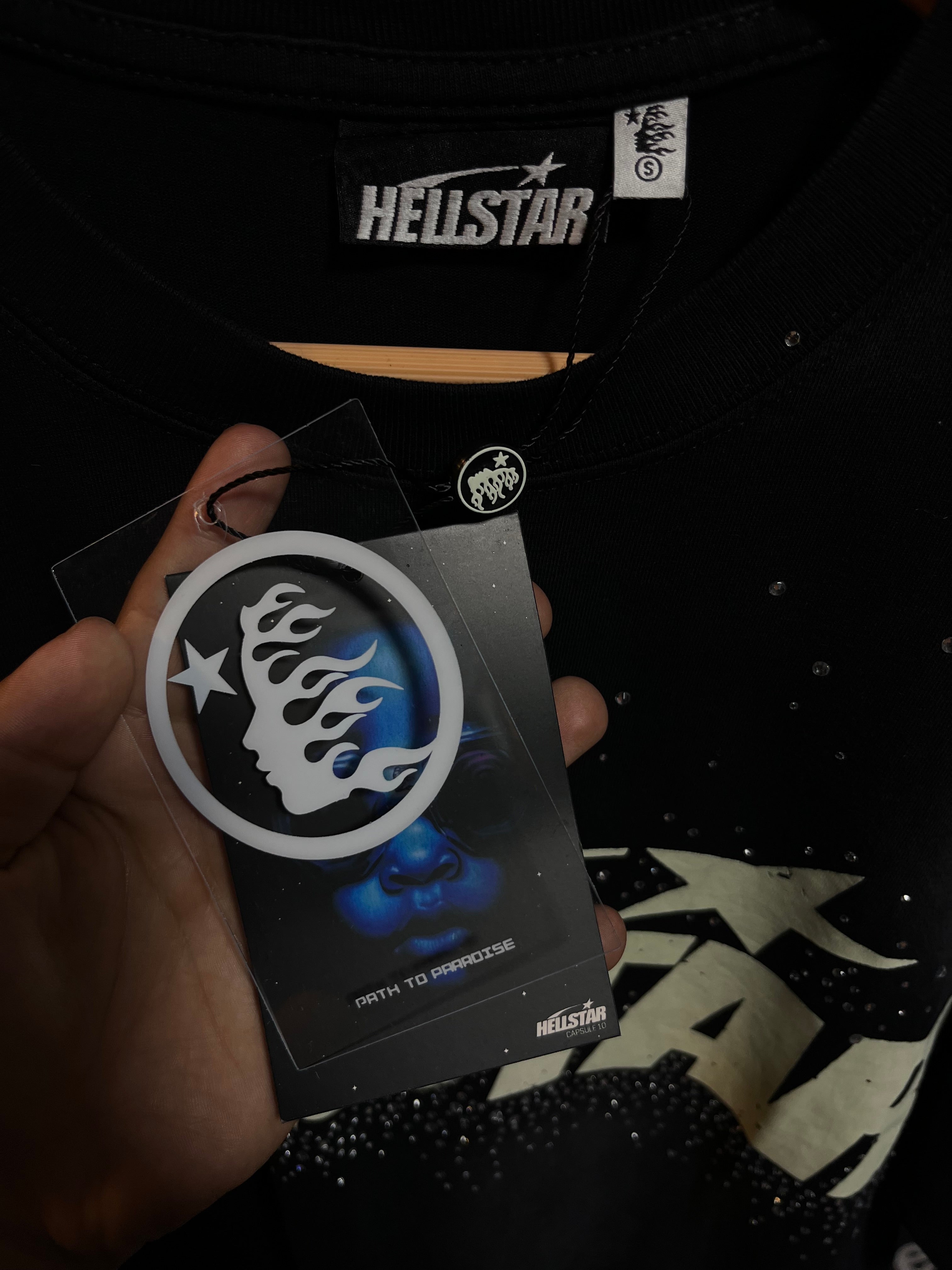 Hellstar Classic Rhinestone T-shirt Black