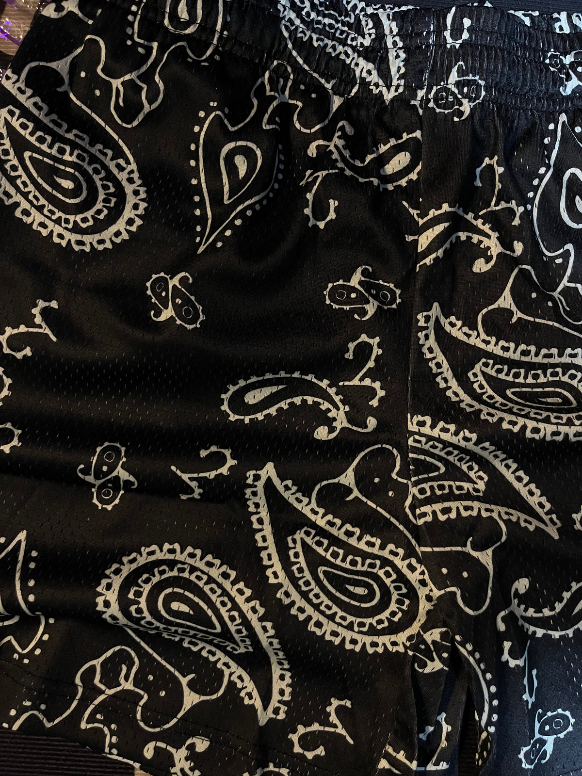 Eric Emanuel Short Black Paisley