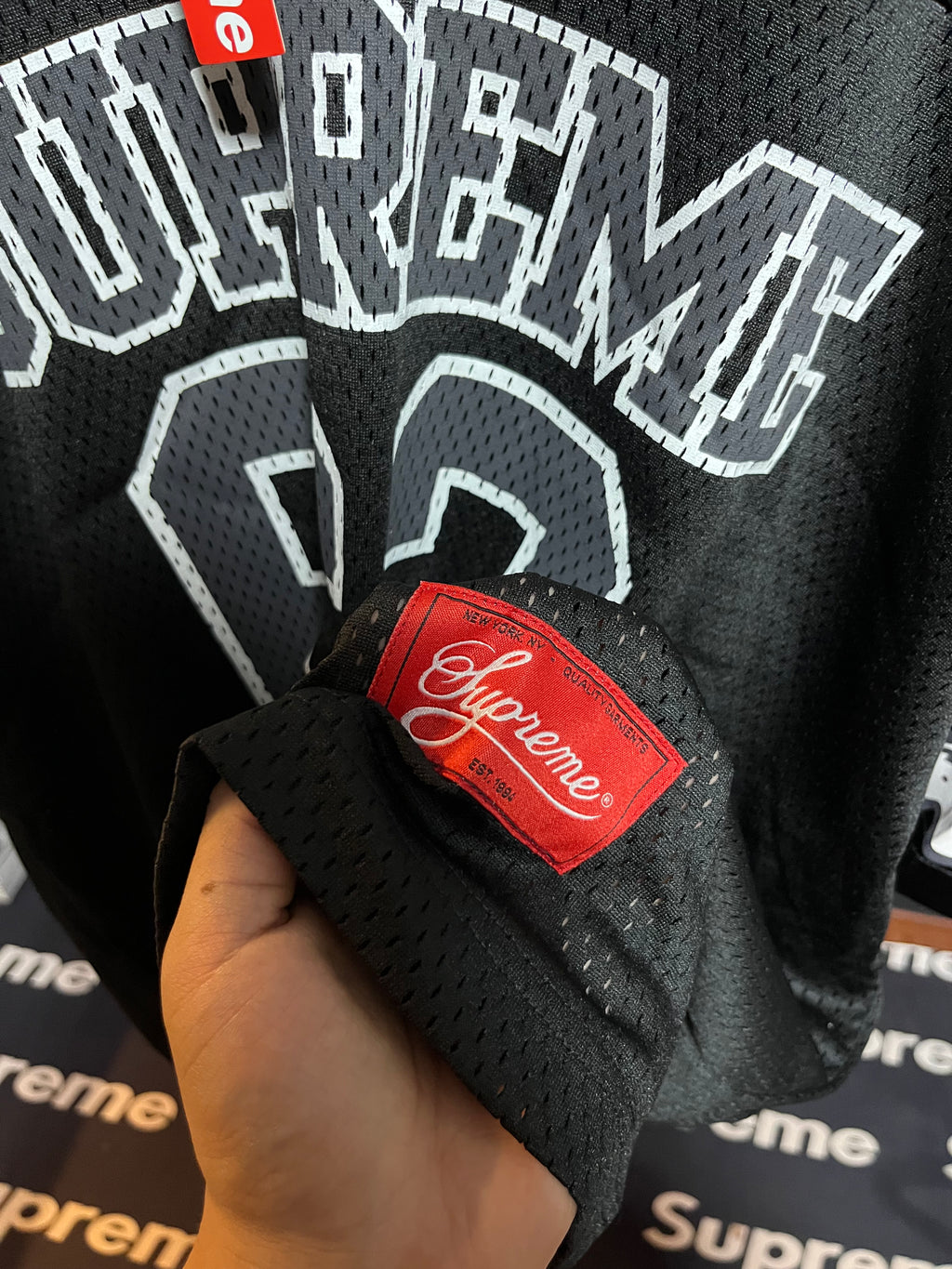 Supreme Playera Stadium Bones Football Black