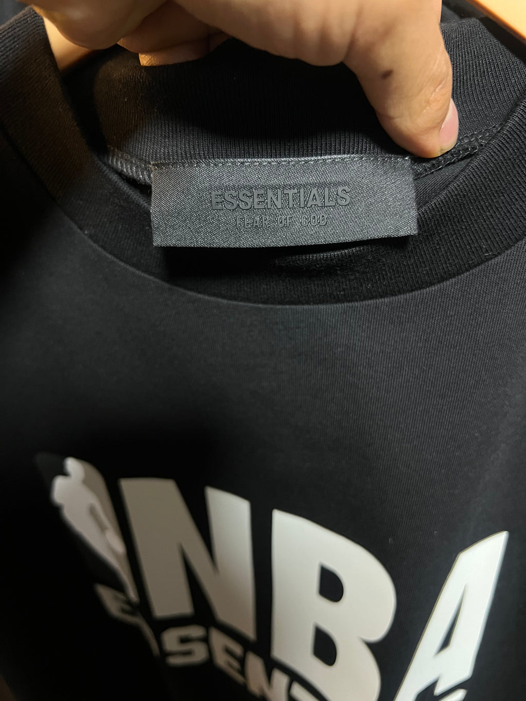 Fear of God Essentials NBA Tee Black
